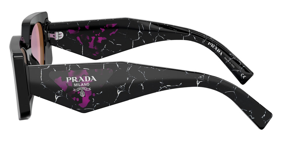 Prada PR 15YS 1AB07Q 51 - Black / Dark Violet Mirrored Silver Int #id:pr15ys1ab07q_s:100110