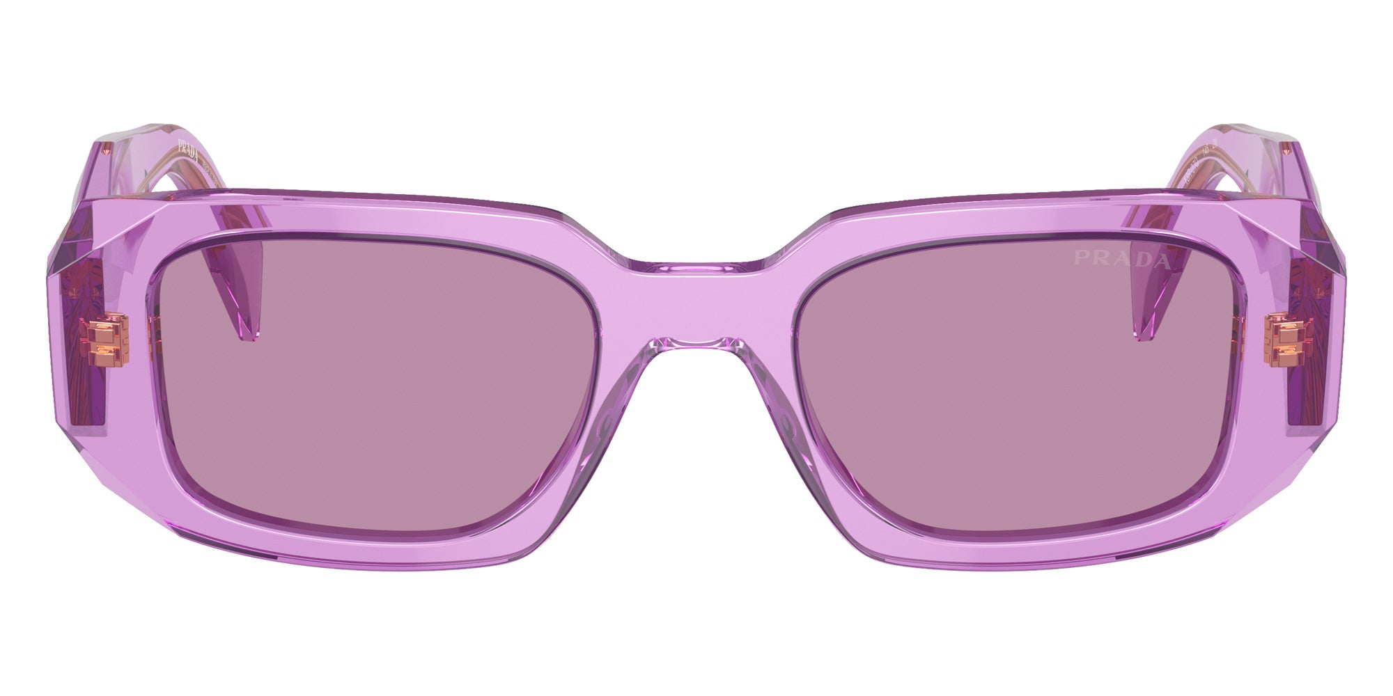 Prada PR 17WSF 13R07Q 51 - Transparent Amethyst / Dark Violet Mirrored Silver Int #id:pr17wsf13r07q_s:100100