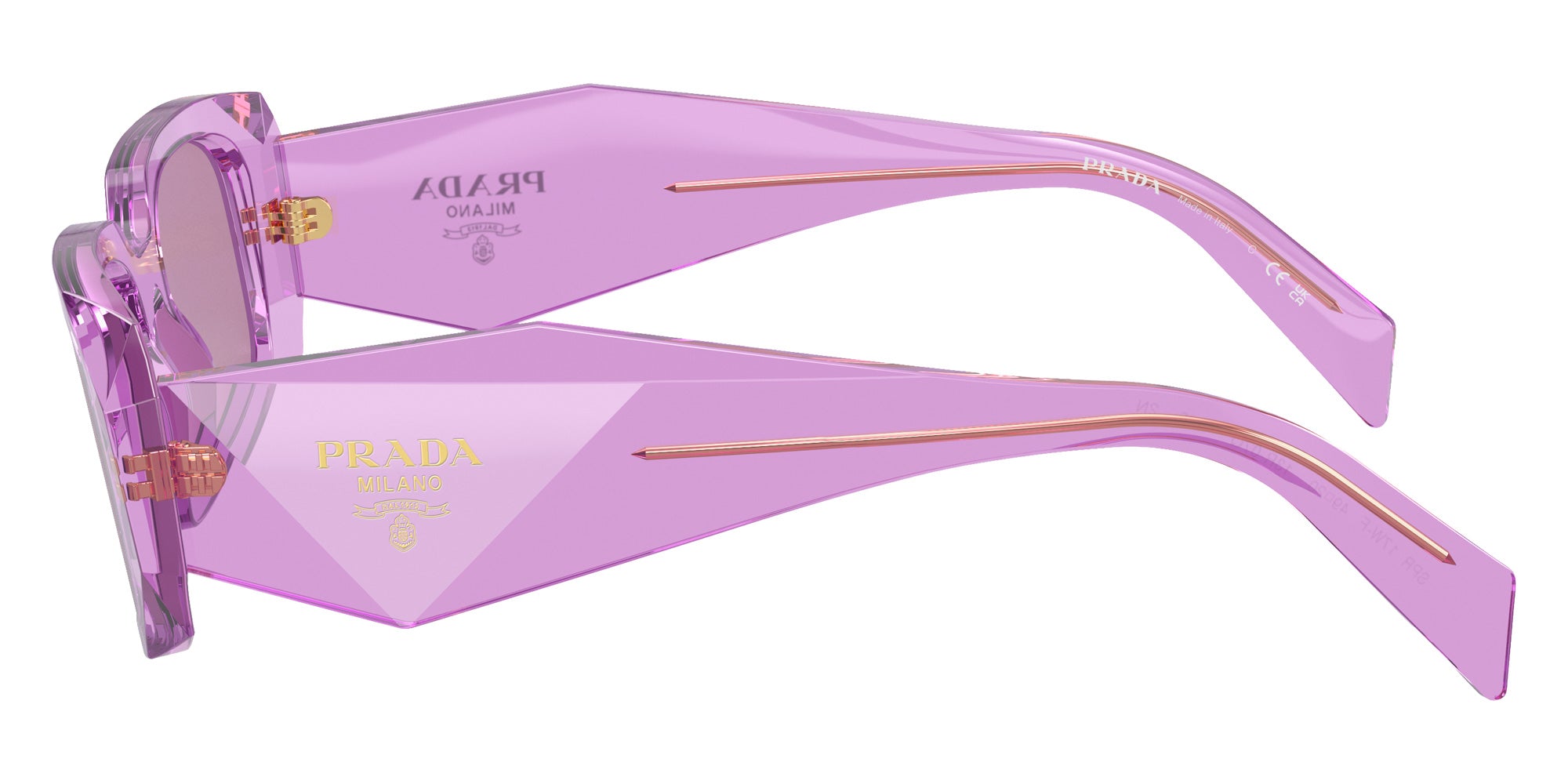 Prada PR 17WSF 13R07Q 51 - Transparent Amethyst / Dark Violet Mirrored Silver Int #id:pr17wsf13r07q_s:100110