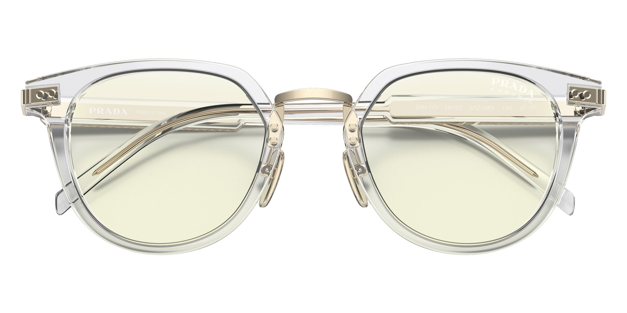 Prada PR 17YS 2AZ09N 49 - Crystal / Photo Gray Blue Light Filter #id:pr17ys2az09n_s:100125