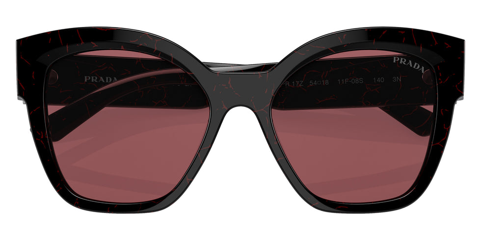 Prada PR 17ZS 11F08S 54 - Black/Etruscan Marble / Dark Violet #id:pr17zs11f08s_s:100120
