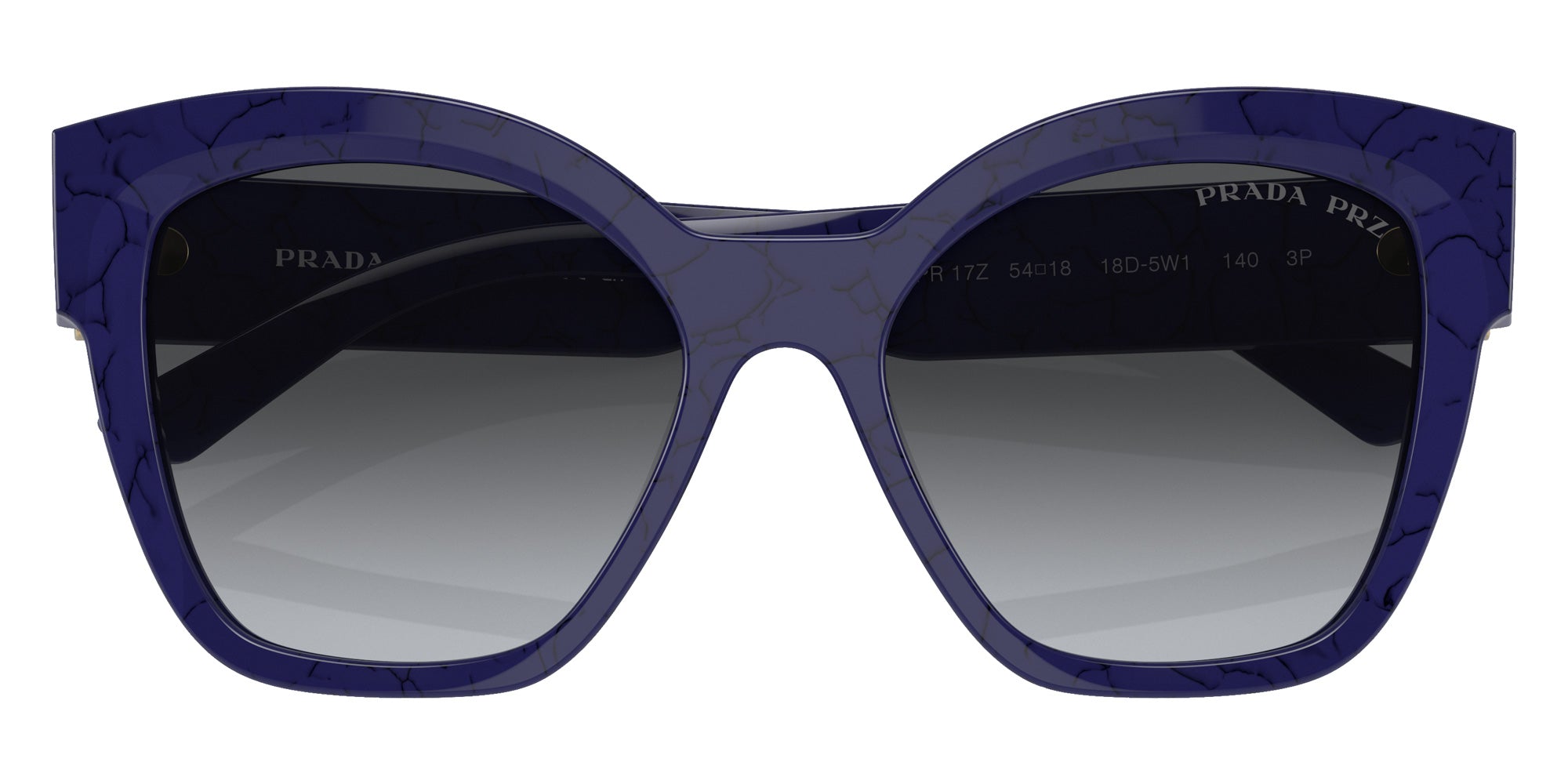 Prada PR 17ZS 18D5W1 54 - Baltic Marble / Polarized Gray Gradient #id:pr17zs18d5w1_s:102120
