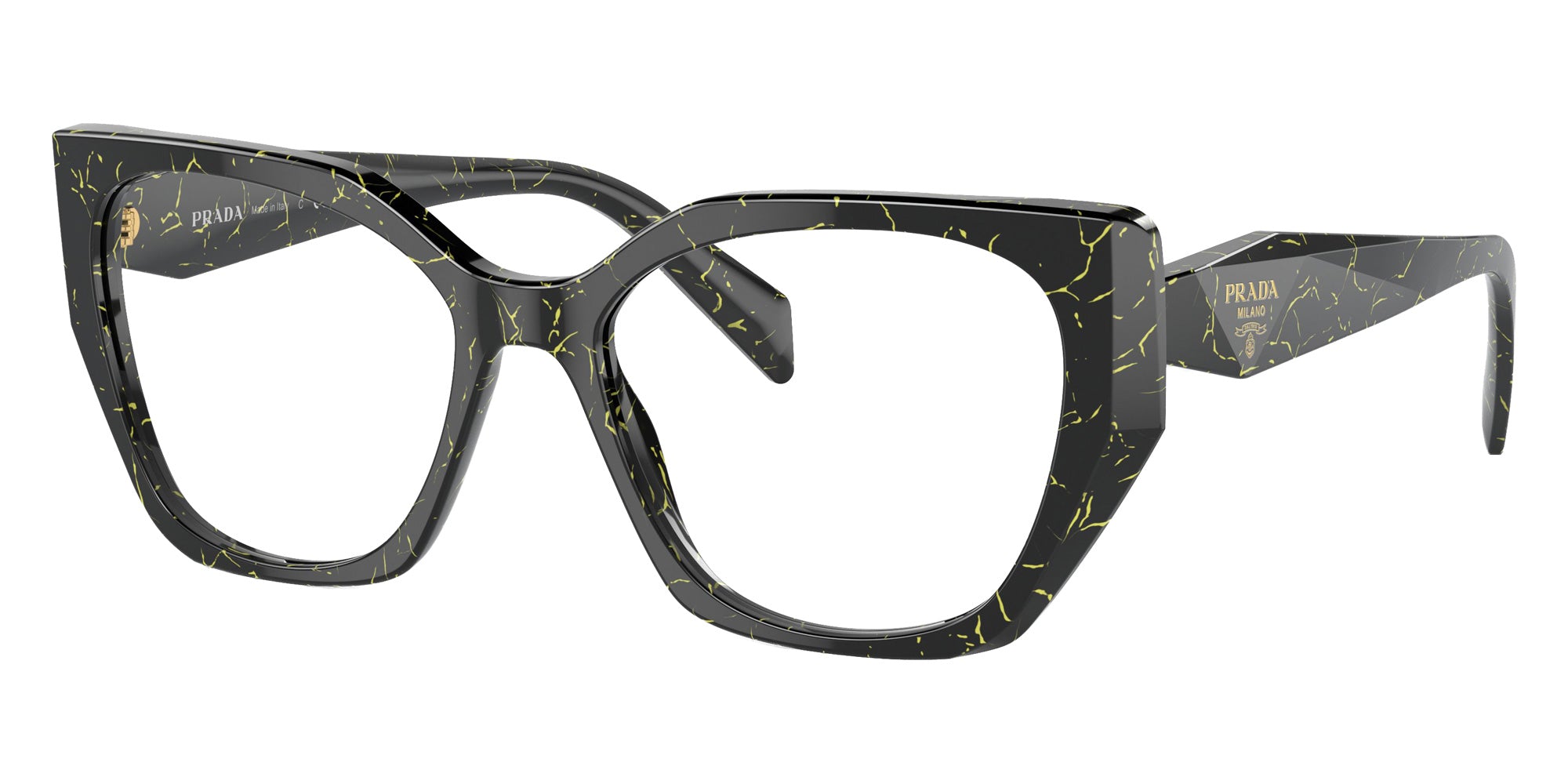 Prada PR 18WV 19D1O1 52 - Black/Yellow Marble #id:pr18wv19d1o1_s:100105