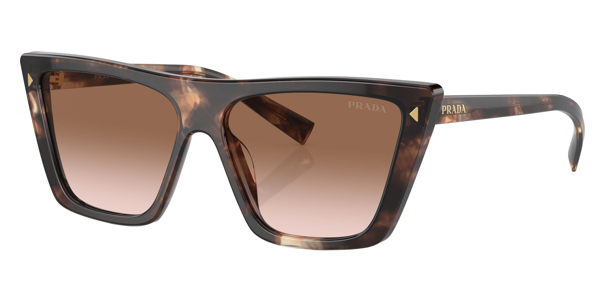 Prada PR 21ZS 07R0A6 55 - Caramel Tortoise / Brown Gradient #id:pr21zs07r0a6_s:100105