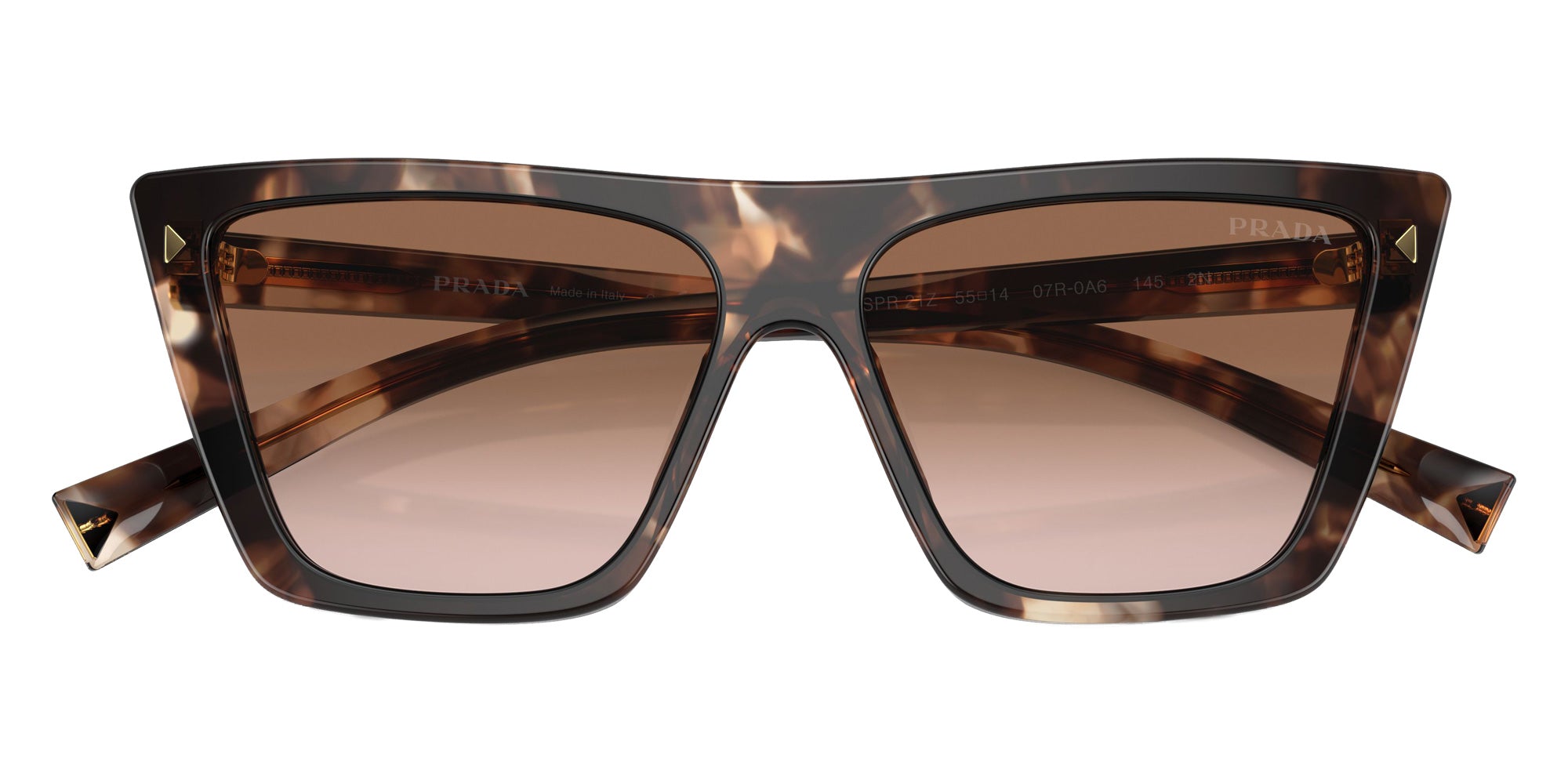Prada PR 21ZS 07R0A6 55 - Caramel Tortoise / Brown Gradient #id:pr21zs07r0a6_s:100120