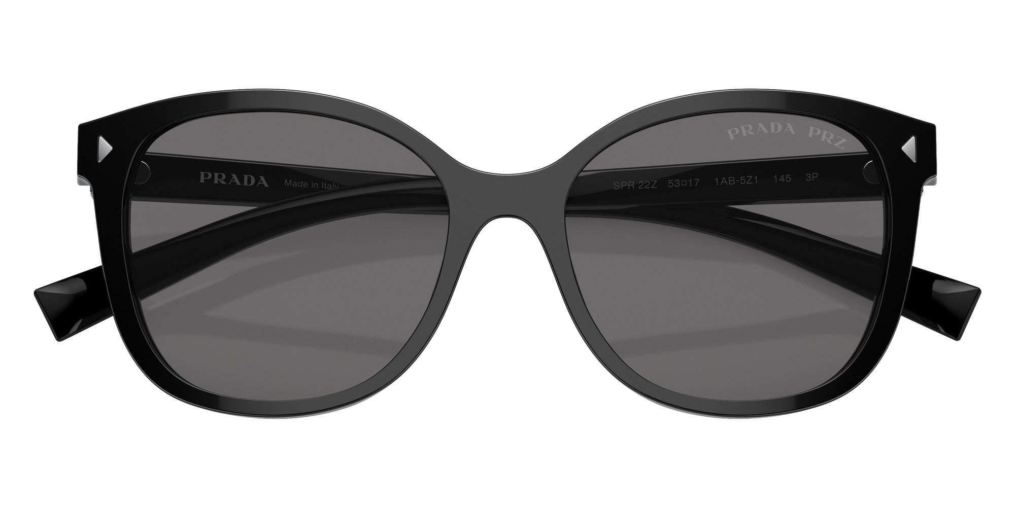 Prada PR 22ZS 1AB5Z1 53 - Black / Polarized Dark Gray #id:pr22zs1ab5z1_s:100120