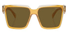 Prada PR 24ZS 14I01T 56 - Ocher/Crystal Gray / Dark Brown #id:pr24zs14i01t_s:100100