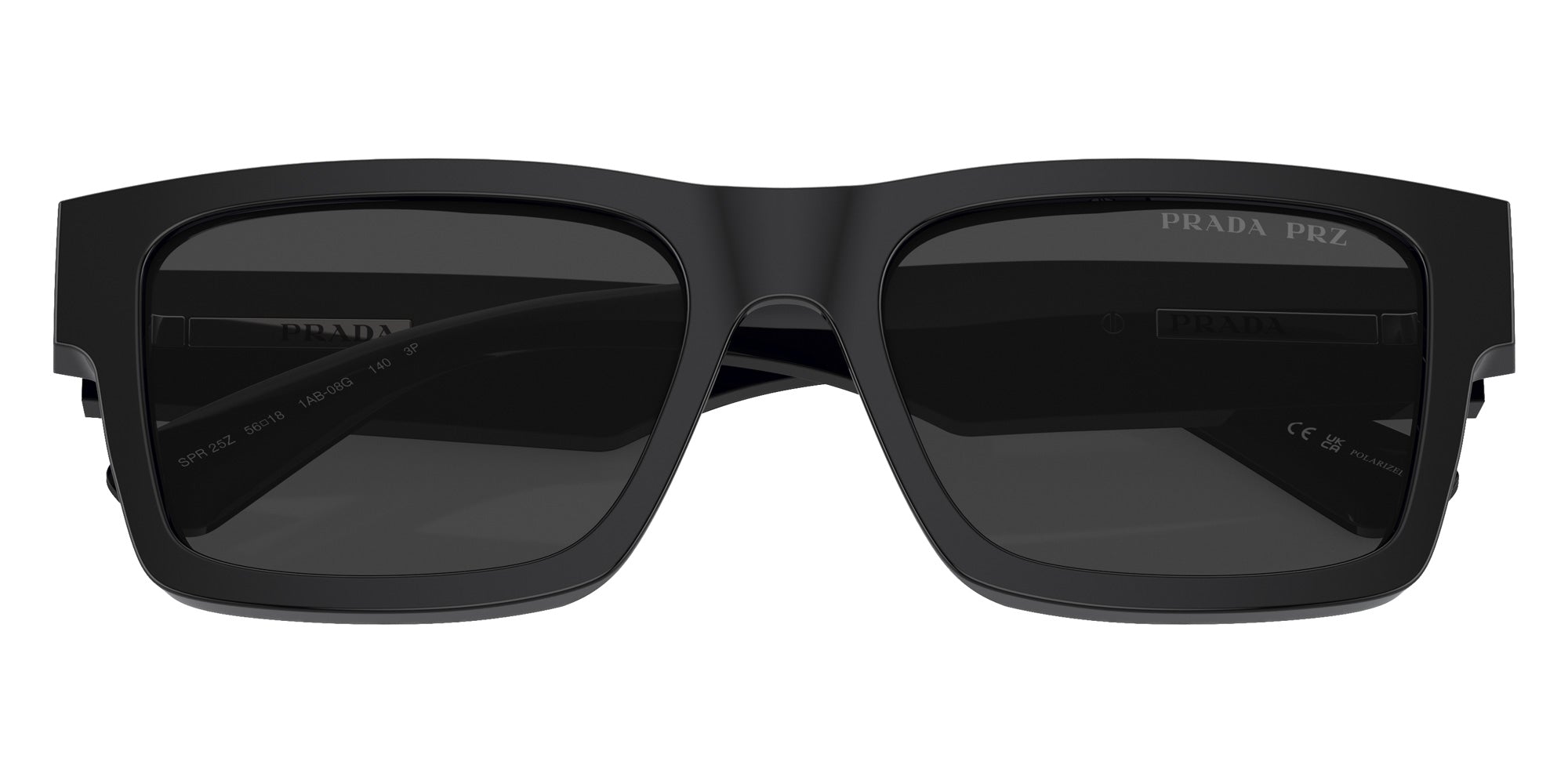 Prada PR 25ZS 1AB08G 53 - Black / Polarized Black #id:pr25zs1ab08g_s:100120