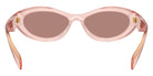Prada PR 26ZSF 19Q10D 56 - Transparent Peach / Light Brown #id:pr26zsf19q10d_s:100115