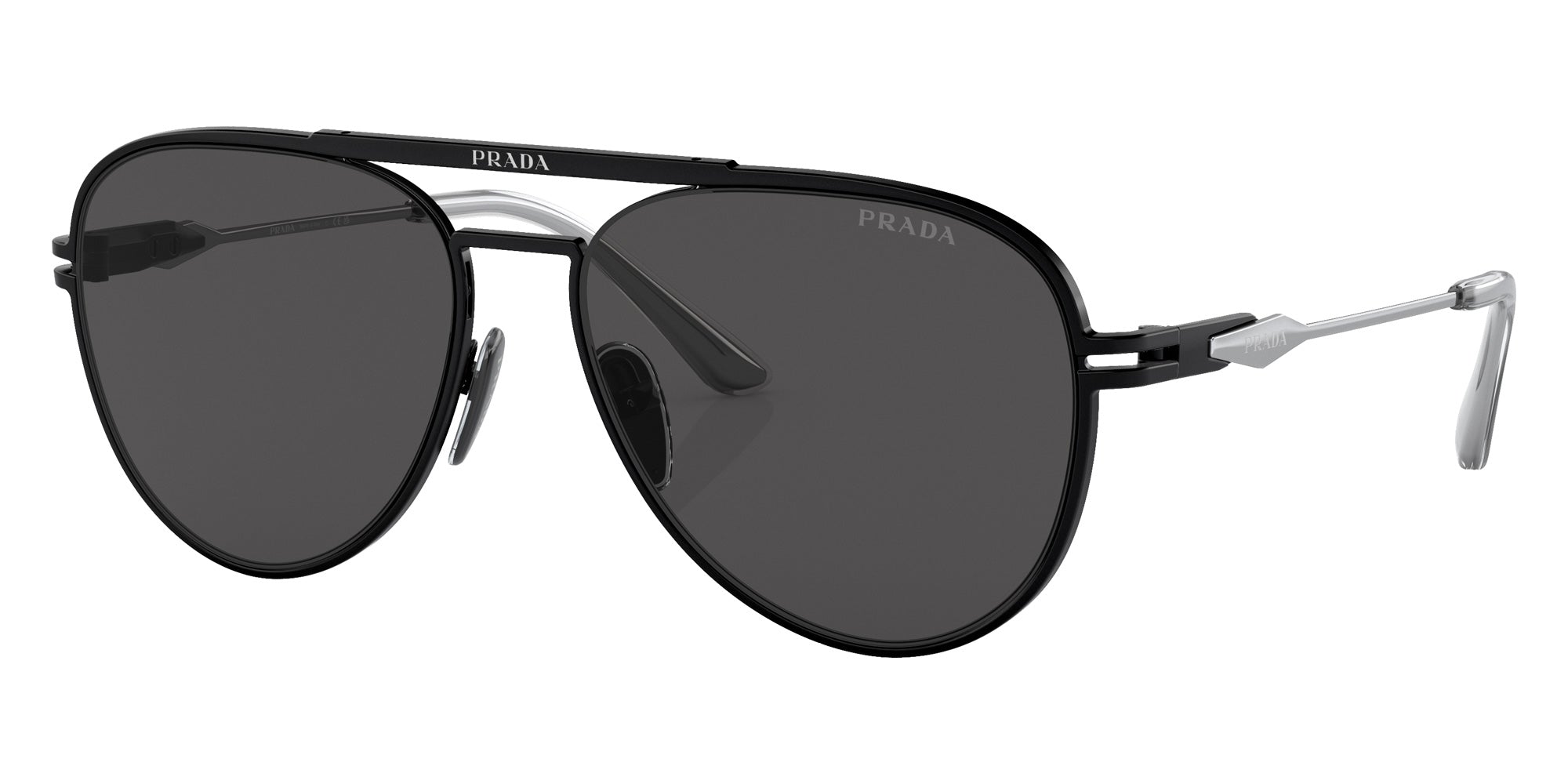 Prada PR 54ZS 1BO5S0 57 - Matte Black / Dark Gray #id:pr54zs1bo5s0_s:100105