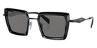 Prada PR 55ZS 1AB5Z1 52 - Black / Polarized Dark Gray #id:pr55zs1ab5z1_s:100105