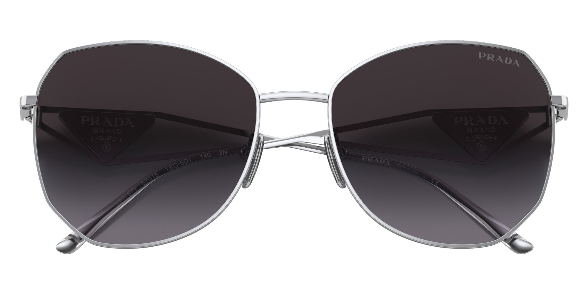 Prada PR 57YS 1BC5D1 57 - Silver / Gray Gradient #id:pr57ys1bc5d1_s:100120