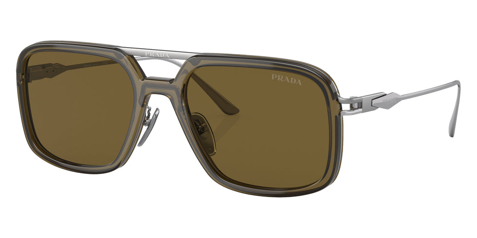Prada PR 57ZS 18F01T 55 - Loden / Dark Brown #id:pr57zs18f01t_s:100105