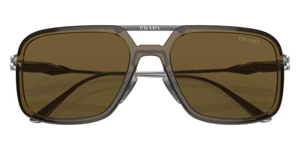Prada PR 57ZS 18F01T 55 - Loden / Dark Brown #id:pr57zs18f01t_s:100120