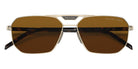 Prada PR 58YS ZVN5Y1 57 - Pale Gold / Polarized Dark Brown #id:pr58yszvn5y1_s:102120