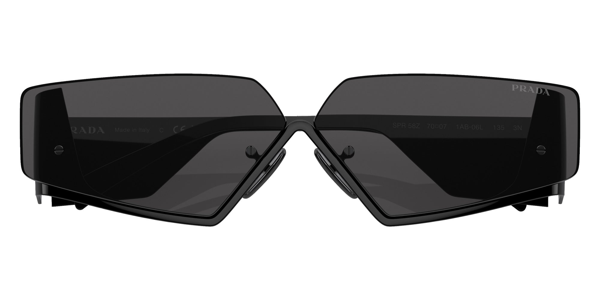 Prada PR 58ZS 1AB06L 70 - Black / Dark Gray #id:pr58zs1ab06l_s:100120