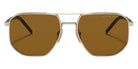 Prada PR 59YS ZVN5Y1 57 - Pale Gold / Polarized Brown #id:pr59yszvn5y1_s:100100