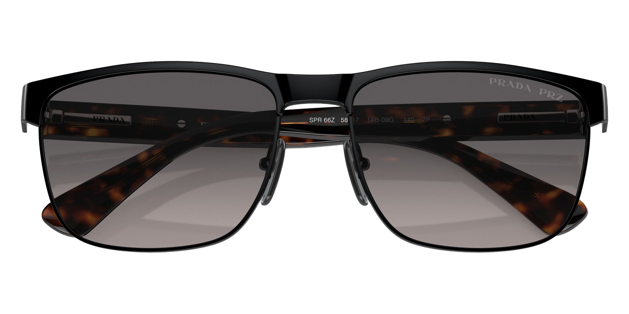Prada PR 66ZS 1AB09G 58 - Black / Polarized Gray Gradient #id:pr66zs1ab09g_s:100120