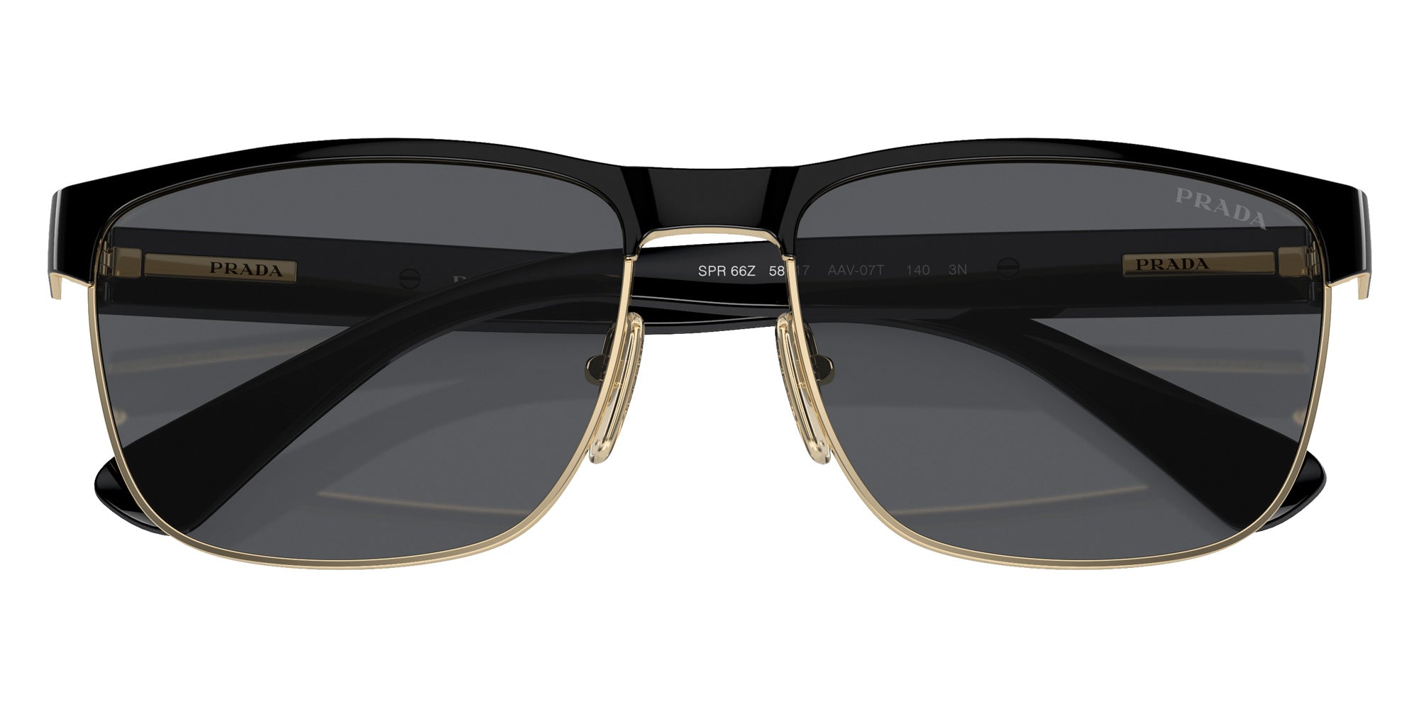 Prada PR 66ZS AAV07T 58 - Black/Pale Gold / Grafite Cristallo #id:pr66zsaav07t_s:100120