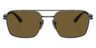 Prada PR 67ZS 5AV01T 56 - Gunmetal / Dark Brown #id:pr67zs5av01t_s:100100