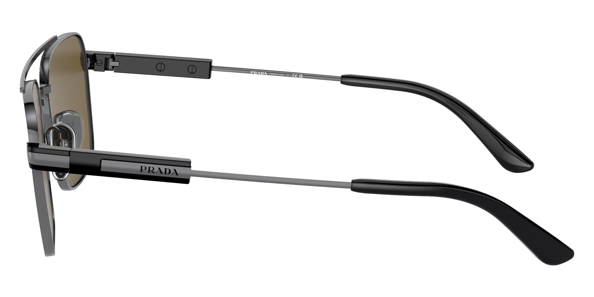 Prada PR 67ZS 5AV01T 56 - Gunmetal / Dark Brown #id:pr67zs5av01t_s:100110