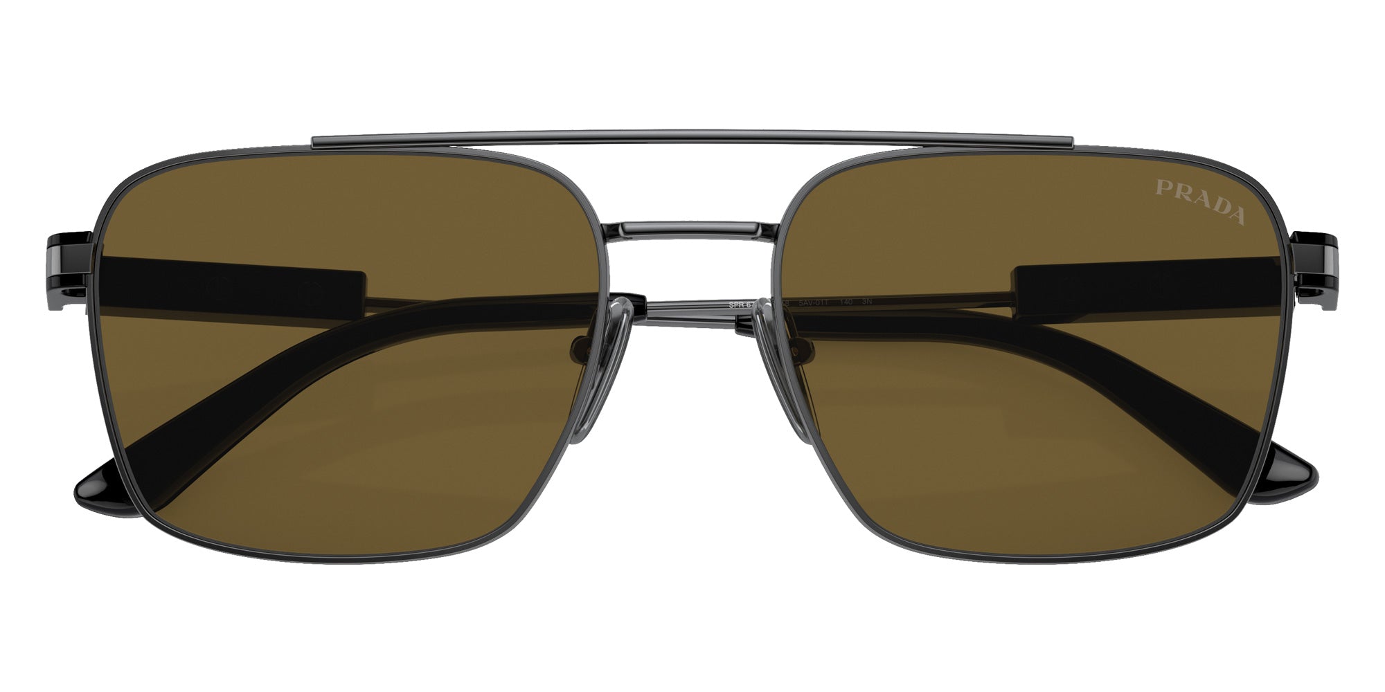 Prada PR 67ZS 5AV01T 56 - Gunmetal / Dark Brown #id:pr67zs5av01t_s:100120