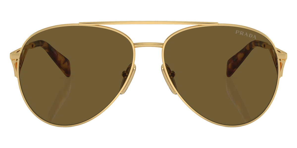 Prada PR 73ZS 5AK01T 61 - Gold / Dark Brown #id:pr73zs5ak01t_s:100100