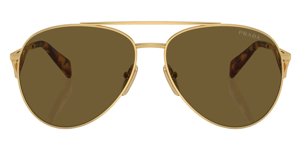 Prada PR 73ZS 5AK01T 61 - Gold / Dark Brown #id:pr73zs5ak01t_s:100100