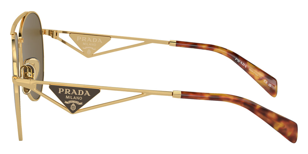 Prada PR 73ZS 5AK01T 61 - Gold / Dark Brown #id:pr73zs5ak01t_s:100110