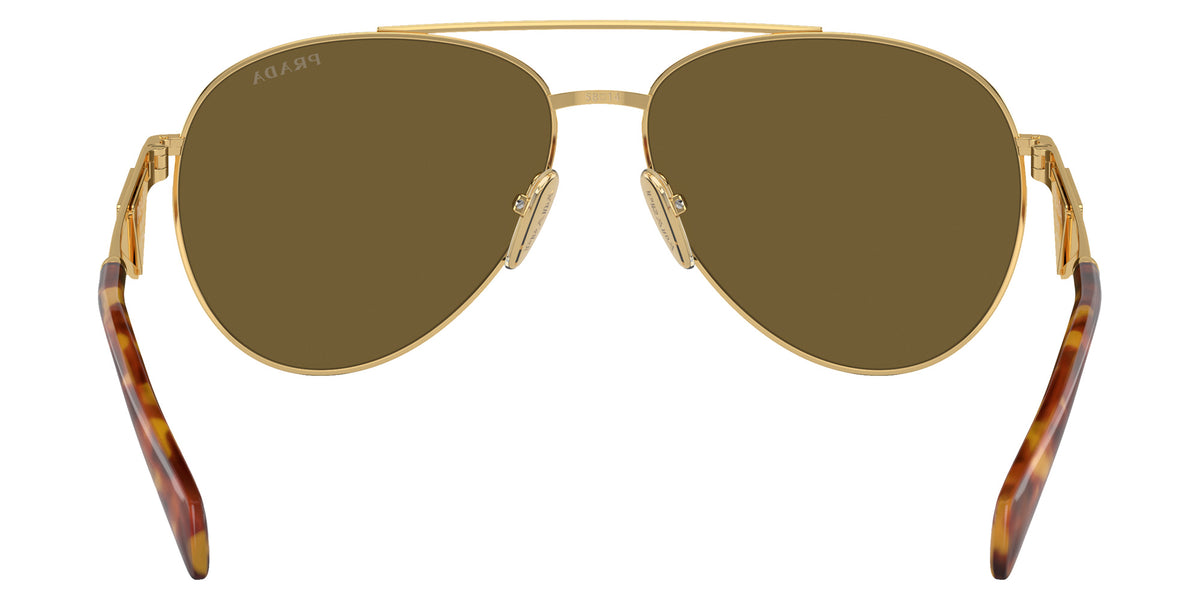 Prada PR 73ZS 5AK01T 61 - Gold / Dark Brown #id:pr73zs5ak01t_s:100115