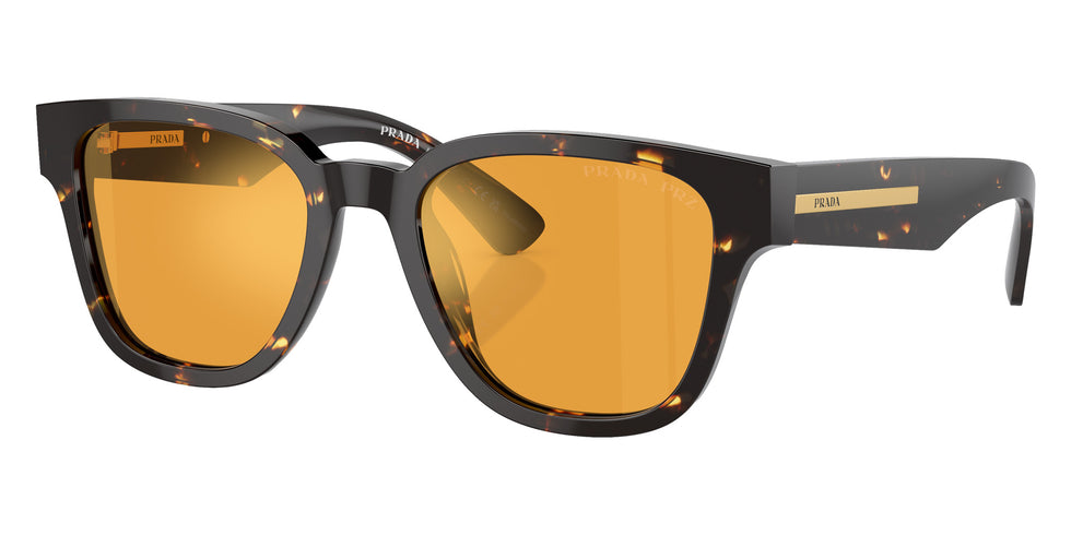 Prada PR A04S 16O20C 52 - Havana Black/Yellow / Yellow Polarized Mirrored #id:pra04s16o20c_s:100105