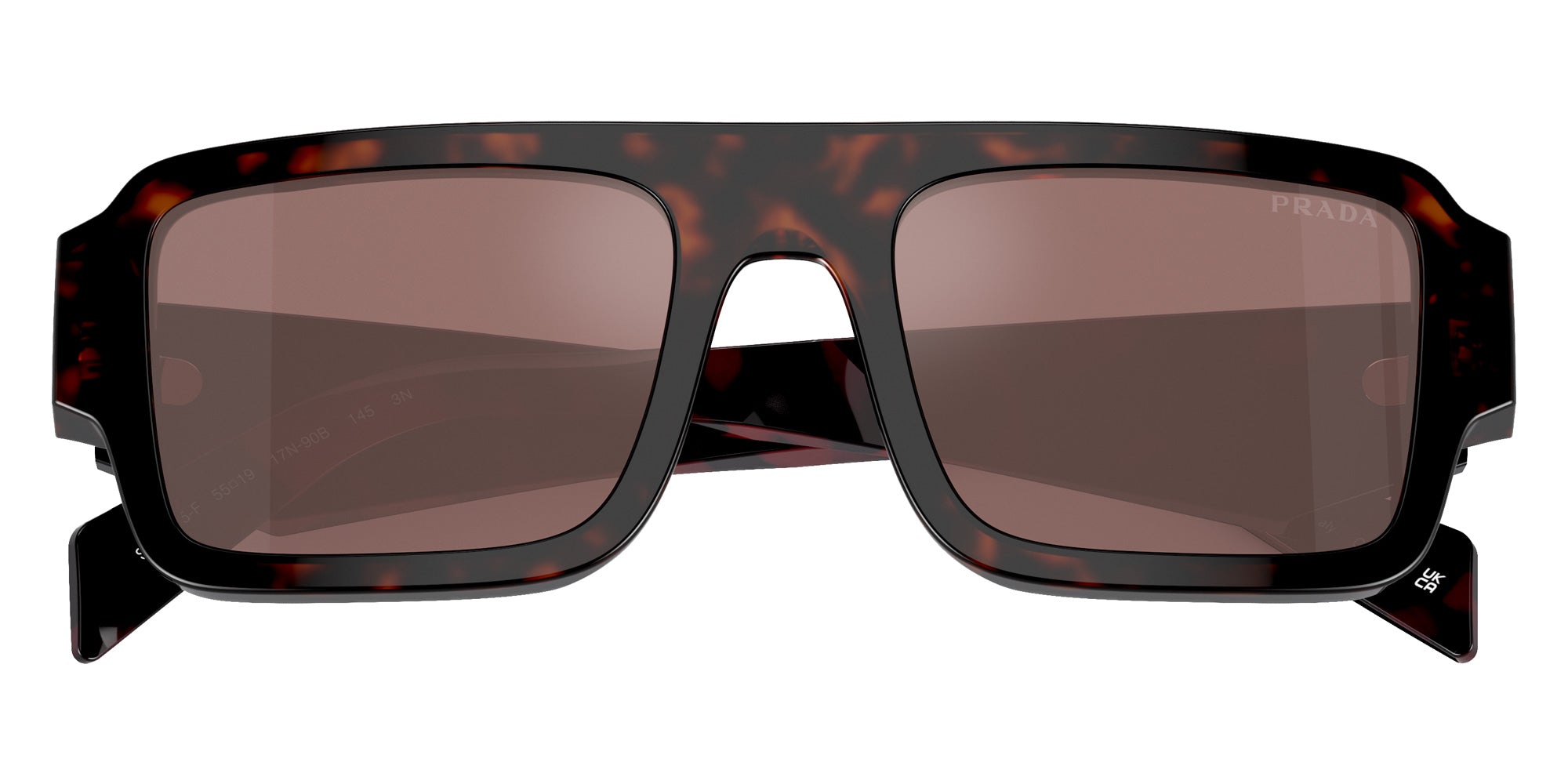 Prada PR A05SF 17N90B 55 - Briar Tortoise / Brown Mirrored Internal Silver #id:pra05sf17n90b_s:102120