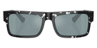 Prada PR A10S 15O01A 57 - Havana Black Transparent / Light Blue Mirrored Silver #id:pra10s15o01a_s:100100