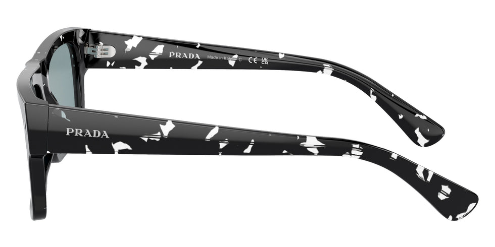 Prada PR A10S 15O01A 57 - Havana Black Transparent / Light Blue Mirrored Silver #id:pra10s15o01a_s:100110