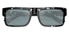 Prada PR A10S 15O01A 57 - Havana Black Transparent / Light Blue Mirrored Silver #id:pra10s15o01a_s:100120