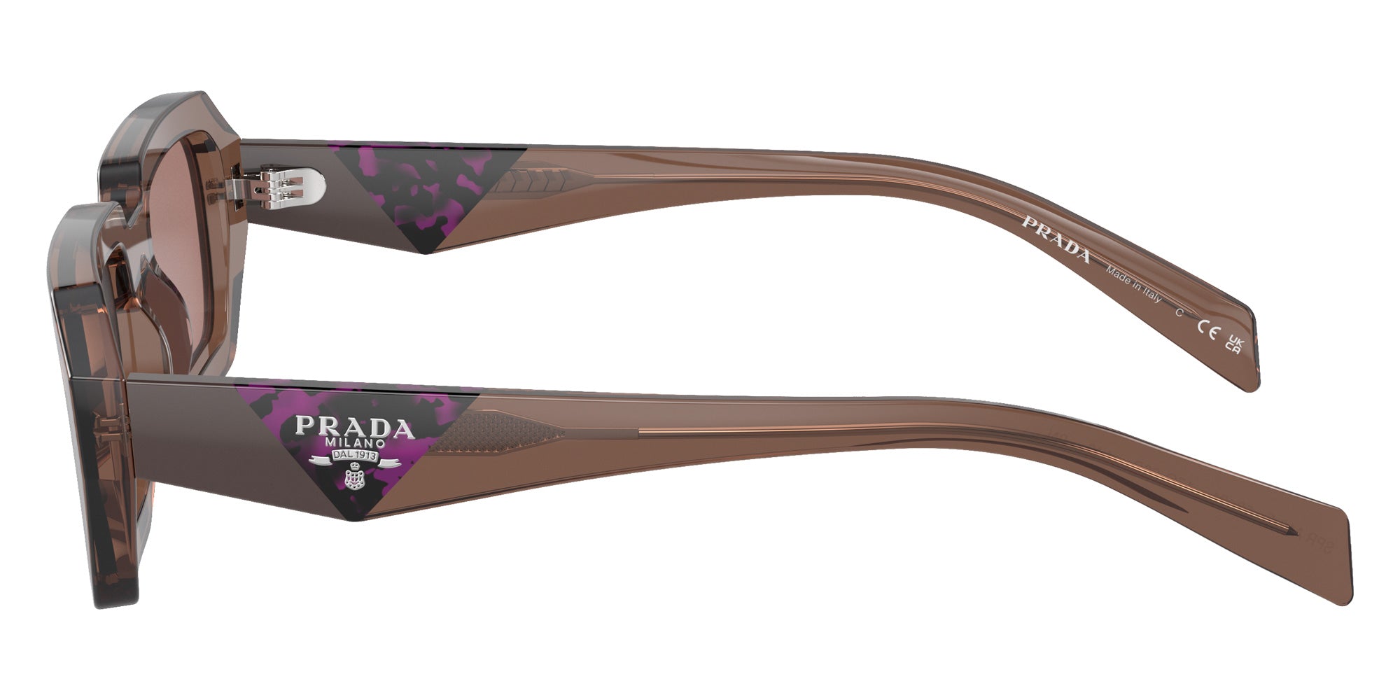 Prada PR A12SF 17O60B 54 - Brown Transparent / Light Brown #id:pra12sf17o60b_s:102110