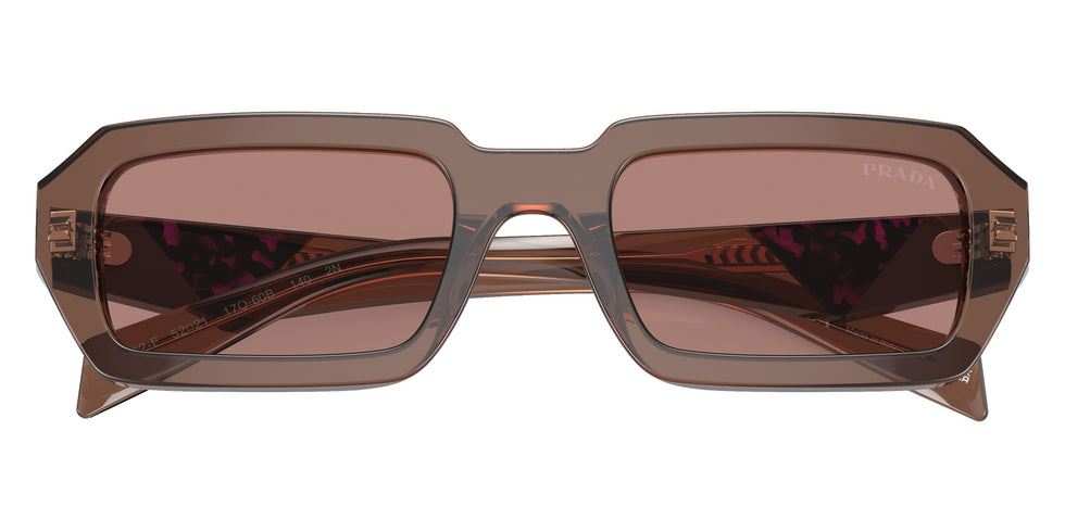 Prada PR A12SF 17O60B 54 - Brown Transparent / Light Brown #id:pra12sf17o60b_s:102120