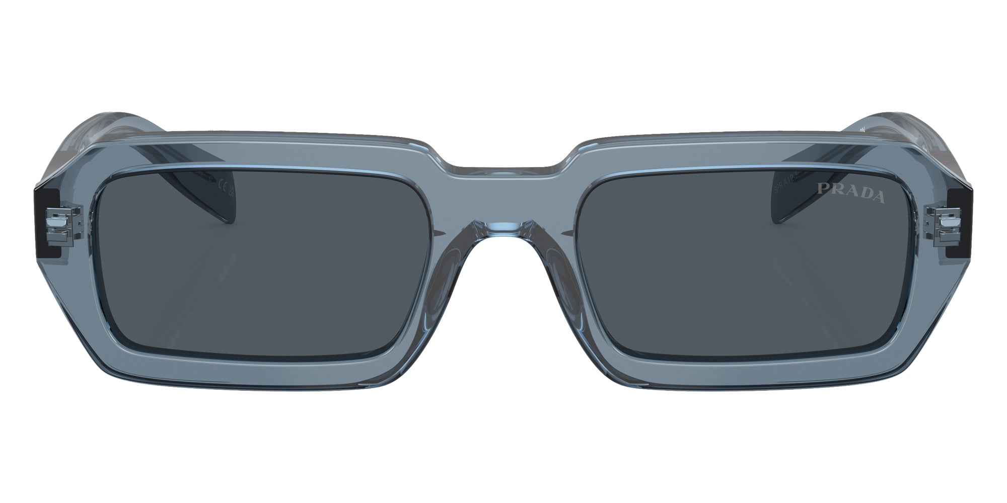 Prada PR A12SF 19O70B 54 - Transparent Blue / Dark Gray #id:pra12sf19o70b_s:104100