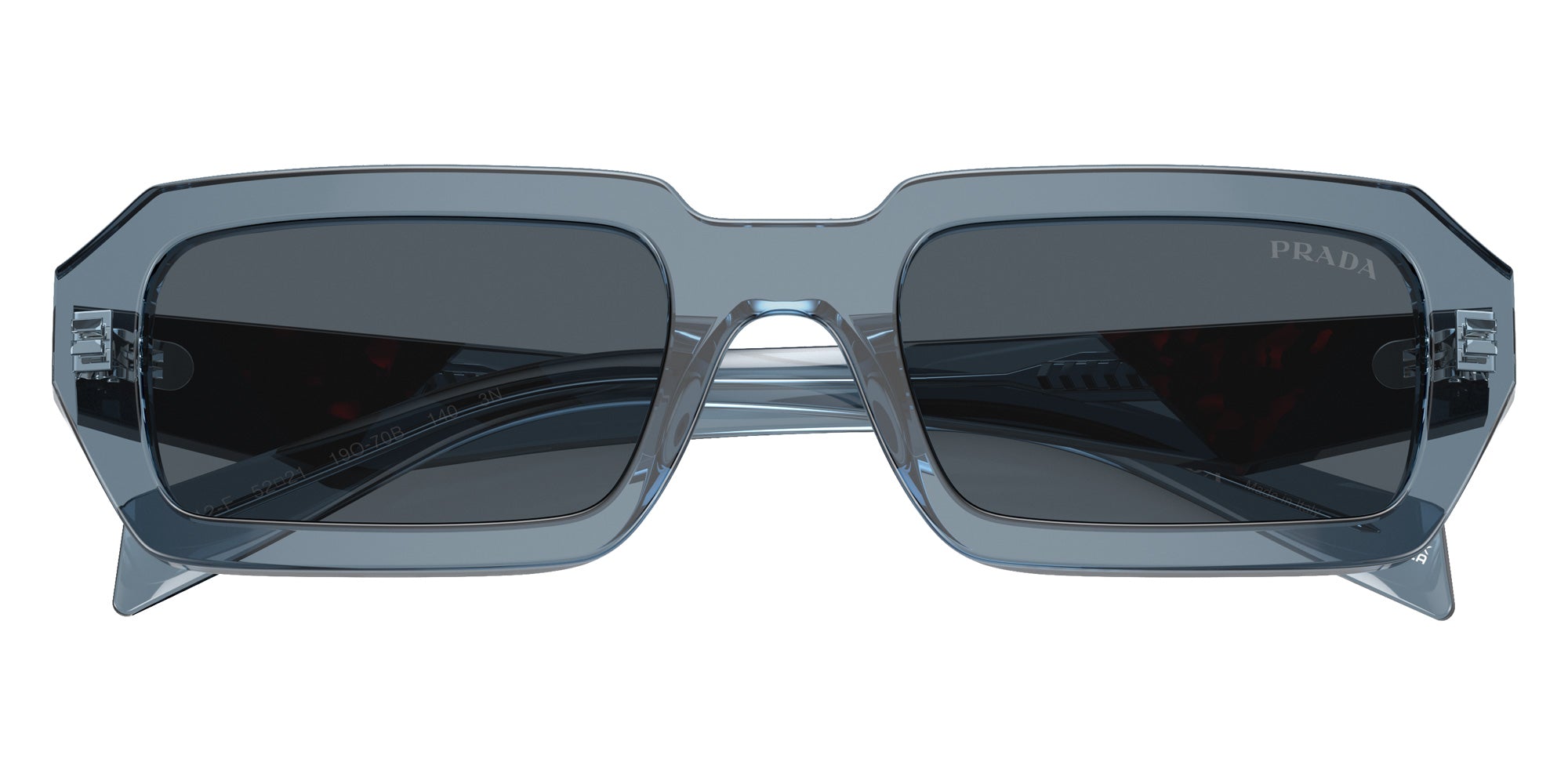 Prada PR A12SF 19O70B 54 - Transparent Blue / Dark Gray #id:pra12sf19o70b_s:104120