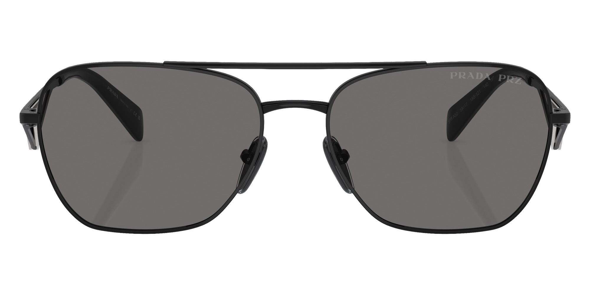Prada PR A50S 1AB5Z1 59 - Metal Black / Dark Gray Polarized #id:pra50s1ab5z1_s:100100