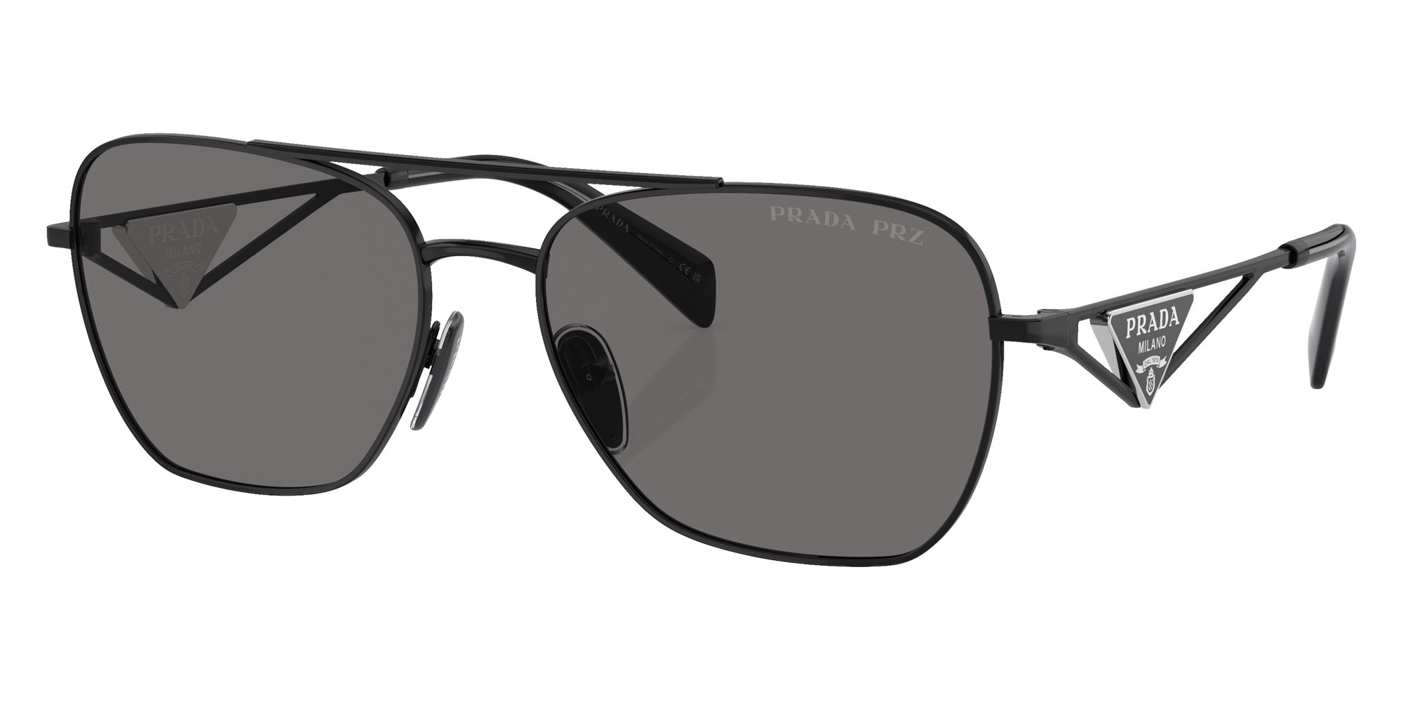 Prada PR A50S 1AB5Z1 59 - Metal Black / Dark Gray Polarized #id:pra50s1ab5z1_s:100105