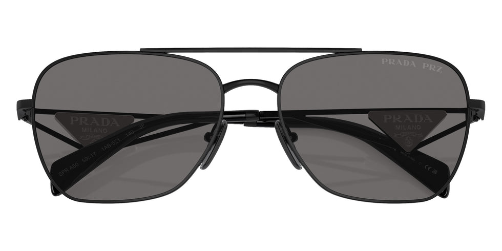 Prada PR A50S 1AB5Z1 59 - Metal Black / Dark Gray Polarized #id:pra50s1ab5z1_s:100120