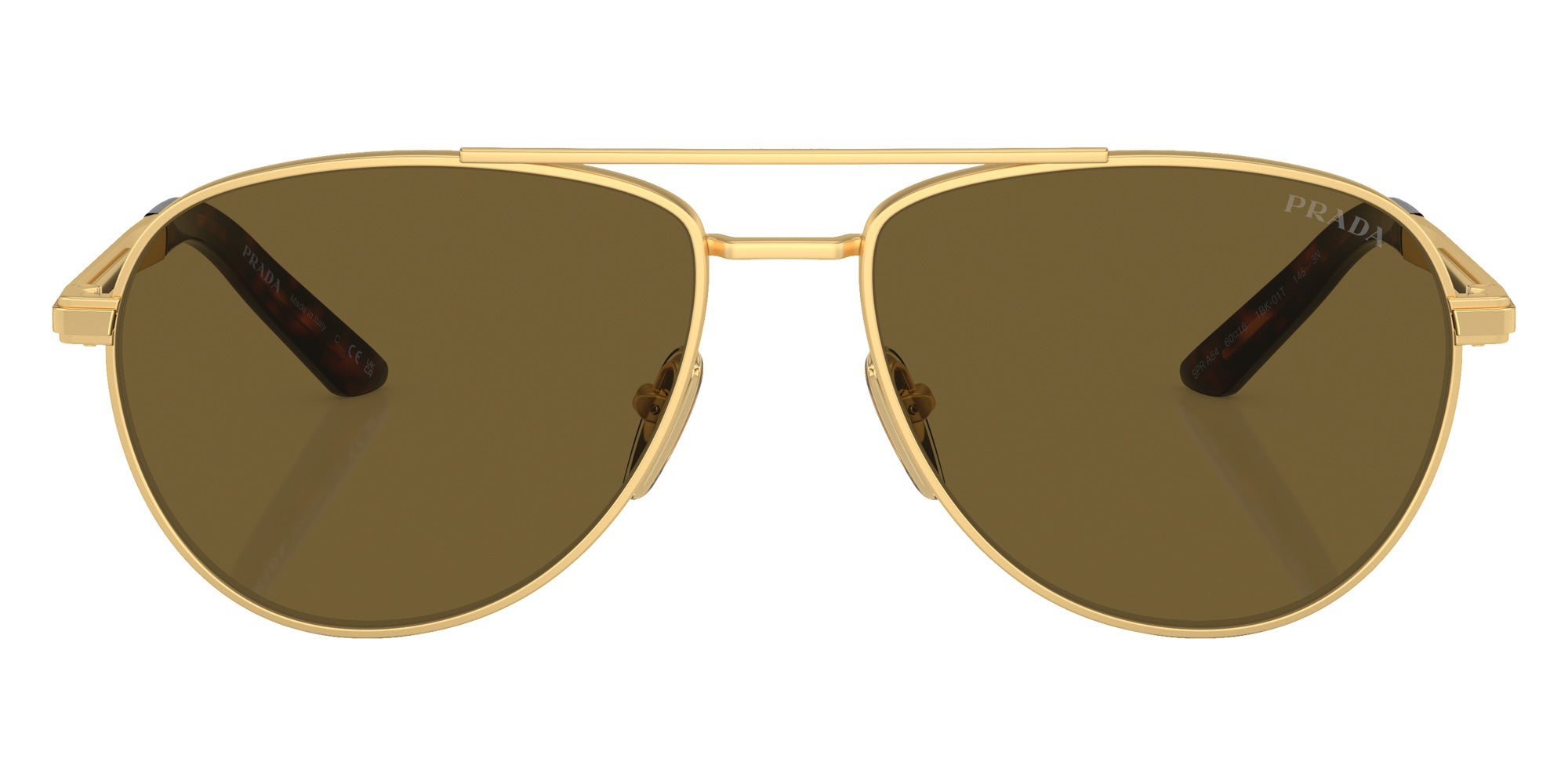 Prada PR A54S 1BK01T 60 - Matte Gold / Dark Brown #id:pra54s1bk01t_s:100100