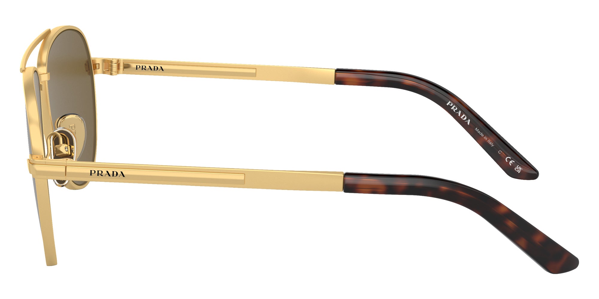 Prada PR A54S 1BK01T 60 - Matte Gold / Dark Brown #id:pra54s1bk01t_s:100110