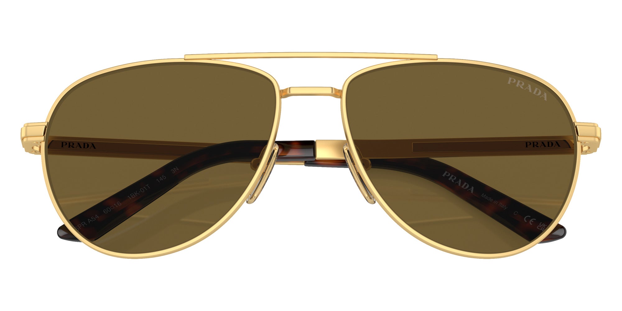 Prada PR A54S 1BK01T 60 - Matte Gold / Dark Brown #id:pra54s1bk01t_s:100120