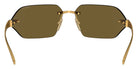 Prada PR A55S 15N01T 71 - Satin Yellow Gold / Dark Brown #id:pra55s15n01t_s:100115