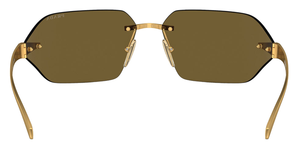 Prada PR A55S 15N01T 71 - Satin Yellow Gold / Dark Brown #id:pra55s15n01t_s:100115