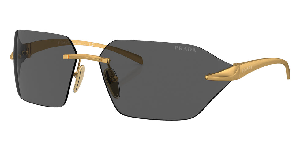 Prada PR A55S 15N5S0 71 - Satin Yellow Gold / Dark Gray #id:pra55s15n5s0_s:100105
