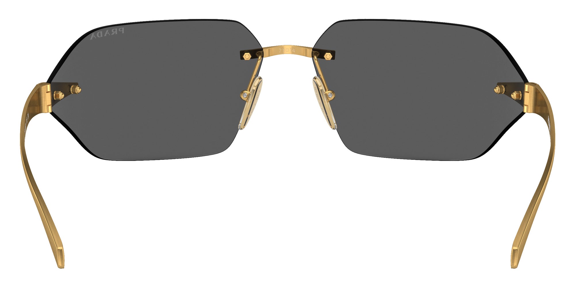 Prada PR A55S 15N5S0 71 - Satin Yellow Gold / Dark Gray #id:pra55s15n5s0_s:100115