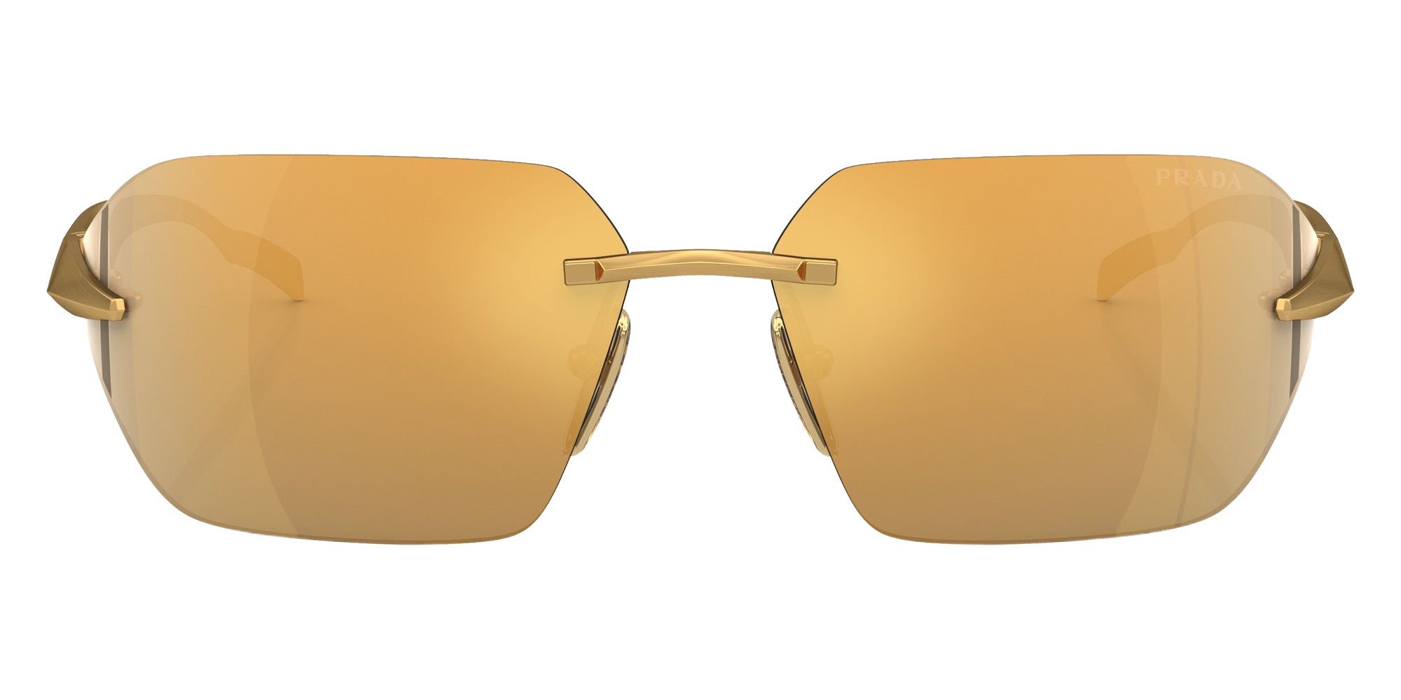 Prada PR A56S 15N80C 71 - Satin Yellow Gold / Brown Mirrored Multilayer Gold #id:pra56s15n80c_s:100100